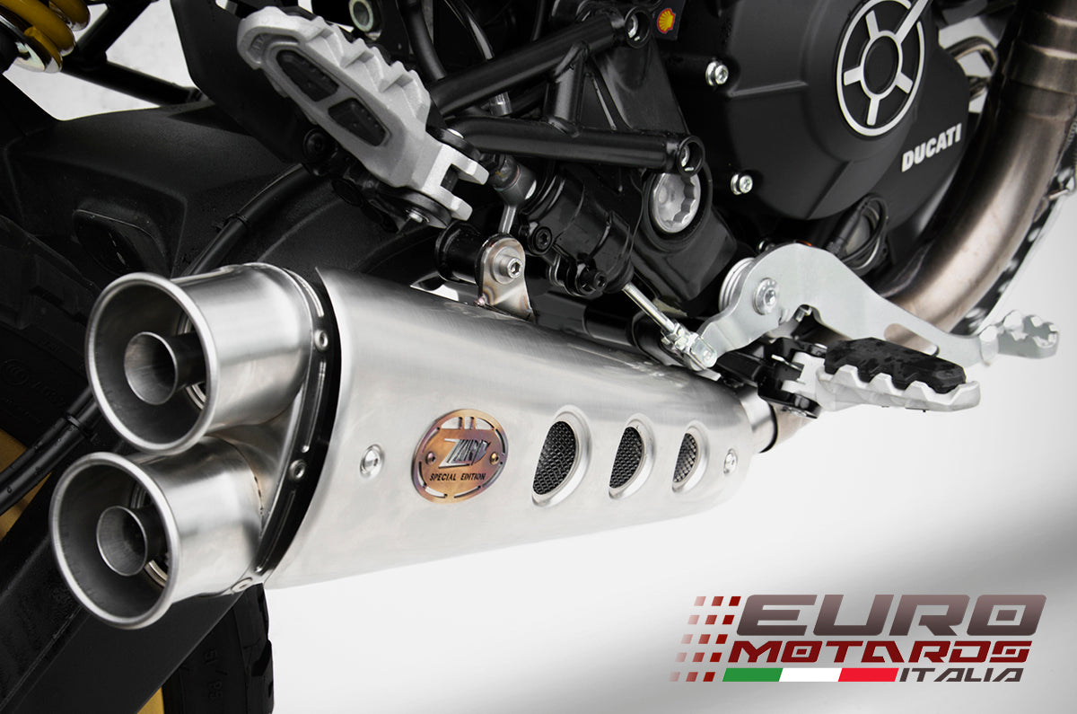 Ducati Scrambler Desert Sled Zard Exhaust Low Mounted Version SlipOn  Silencer