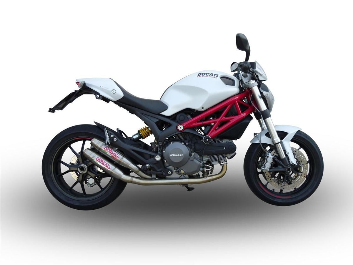 Ducati Monster 796 10-13 GPR Exhaust Full System with Cat & Double Silencers