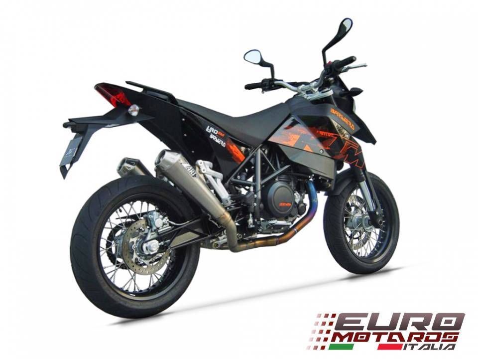 KTM 690 SM Supermoto Zard Exhaust Full Titanium System With 2 Titanium  Silencers