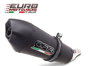 Suzuki GSXS 750 2017 GPR Exhaust Slip-On Silencer GPE Ti Black Road Legal