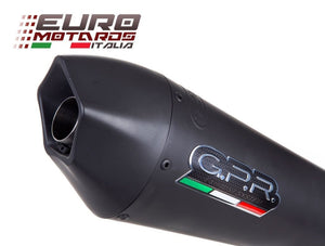 Suzuki GSXS 750 2017 GPR Exhaust Slip-On Silencer GPE Ti Black Road Legal