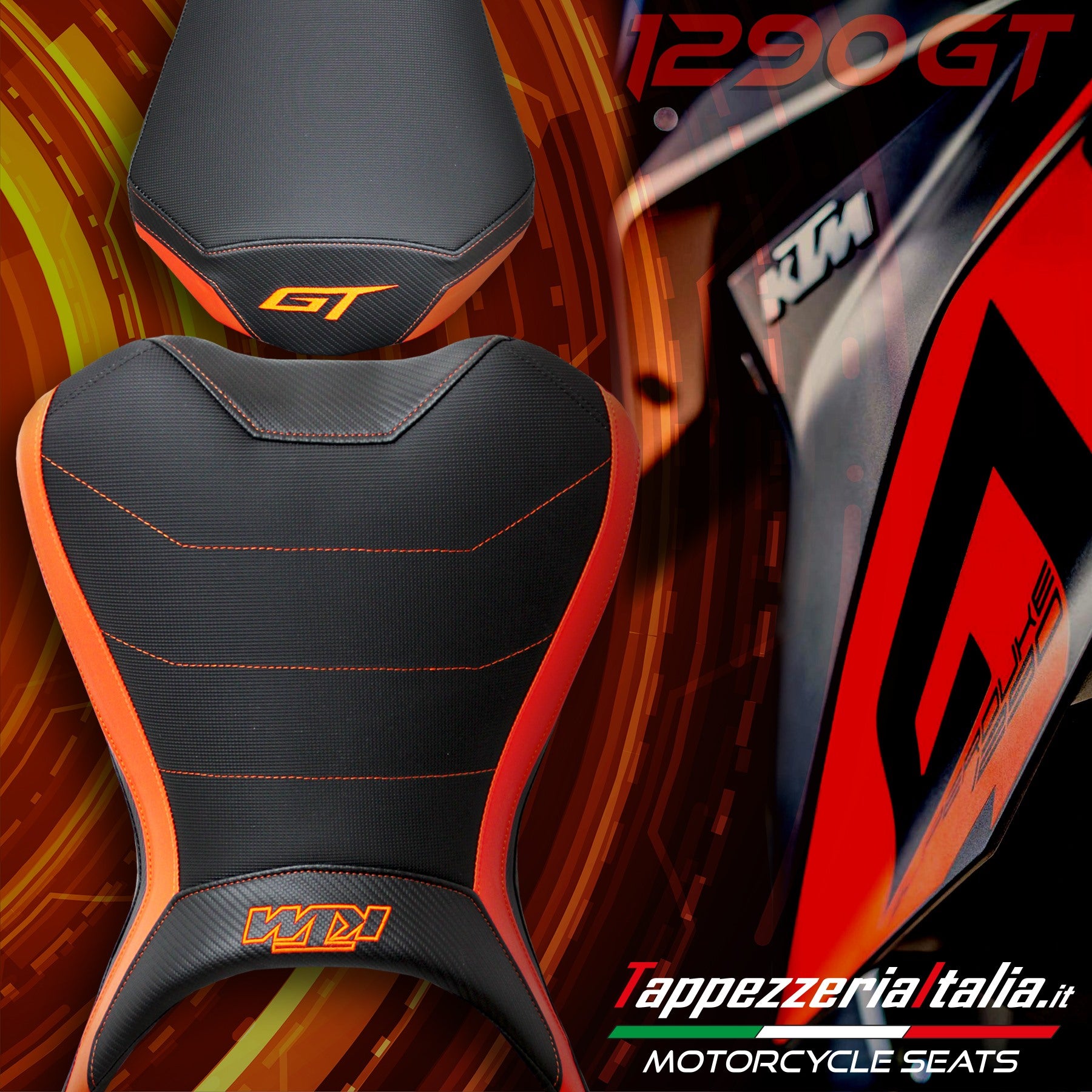 ADESIVI PARAFANGO ANTERIORE 02 per KTM 1290 SUPER DUKE GT 2016 2017 2018  2019