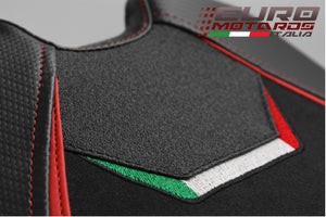 Luimoto Veloce Suede Tec-Grip Seat Cover For Set New For Ducati Panigale V4 2018