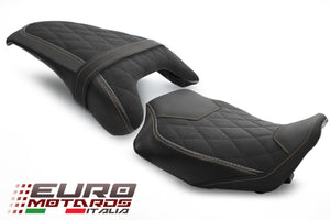 Luimoto Diamond Sport Vintage Suede Seat Covers Set For Honda CB650R 2019-2022