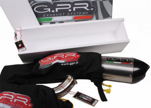 Kawasaki Ninja 250R 08-12 GPR Exhaust Systems GPE Ti Slipon Muffler Silencer