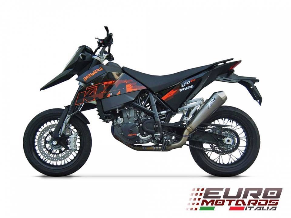 KTM 690 SM Supermoto Zard Exhaust Full 2>2 System With 2 Conical Silencers