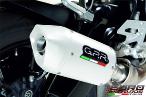 Kawasaki ZX10R 2004-2005 GPR Exhaust Systems Albus White Bolt-On Silencer