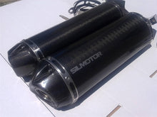 Load image into Gallery viewer, Ducati Monster 696 796 1100 Silmotor Exhaust Italia Carbon Silencers Carbon Caps