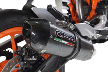 Load image into Gallery viewer, KTM Duke 390 2013-16 GPR Exhaust Systems GPE CF Black SlipOn Muffler Side STOCK