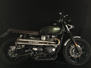 MassMoto Exhaust Full System 2in2 Mohave New Triumph Street Scrambler 2017-2019