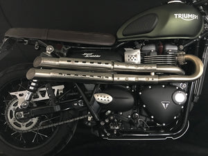 MassMoto Exhaust Full System 2in2 Mohave New Triumph Street Scrambler 2017-2019