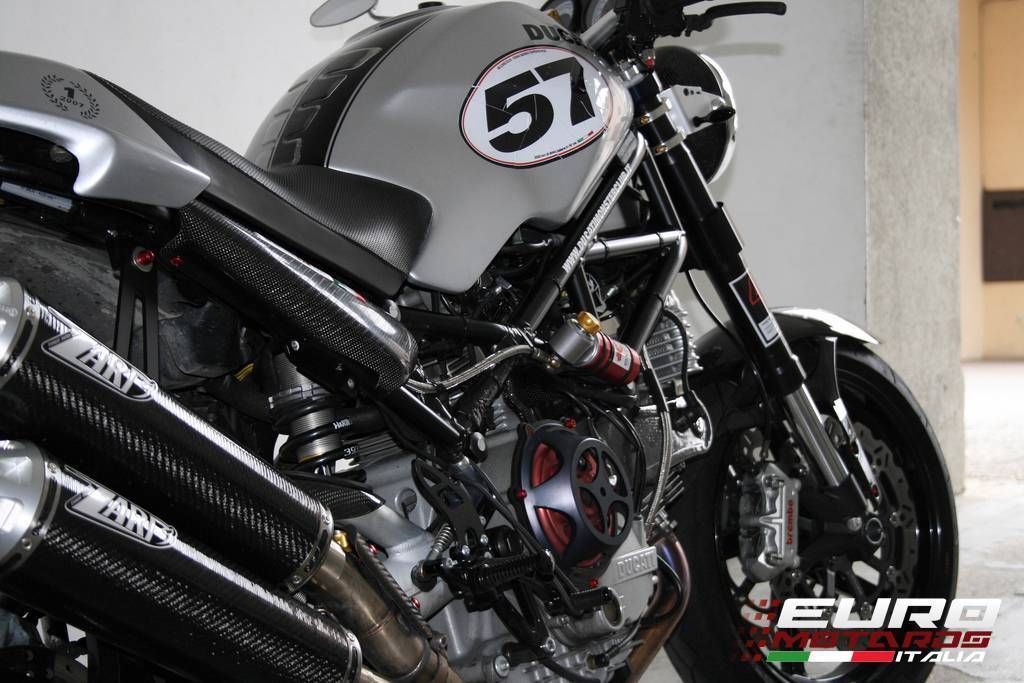 Ducati Monster S4RS Testastretta Zard Exhaust CF Silencers