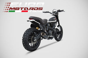 Ducati Scrambler Zard Exhaust Special Edition ZUMA Black Slipon Silencer -3.5Kg