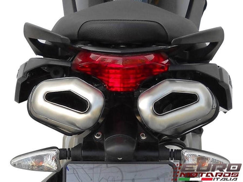 Aprilia Shiver 750 Zard Exhaust Penta Black Ceramic Silencers Road Legal