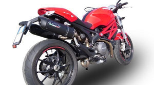 Ducati Monster 696 2008-2014 GPR Exhaust Furore Black Dual Mufflers  Silencers