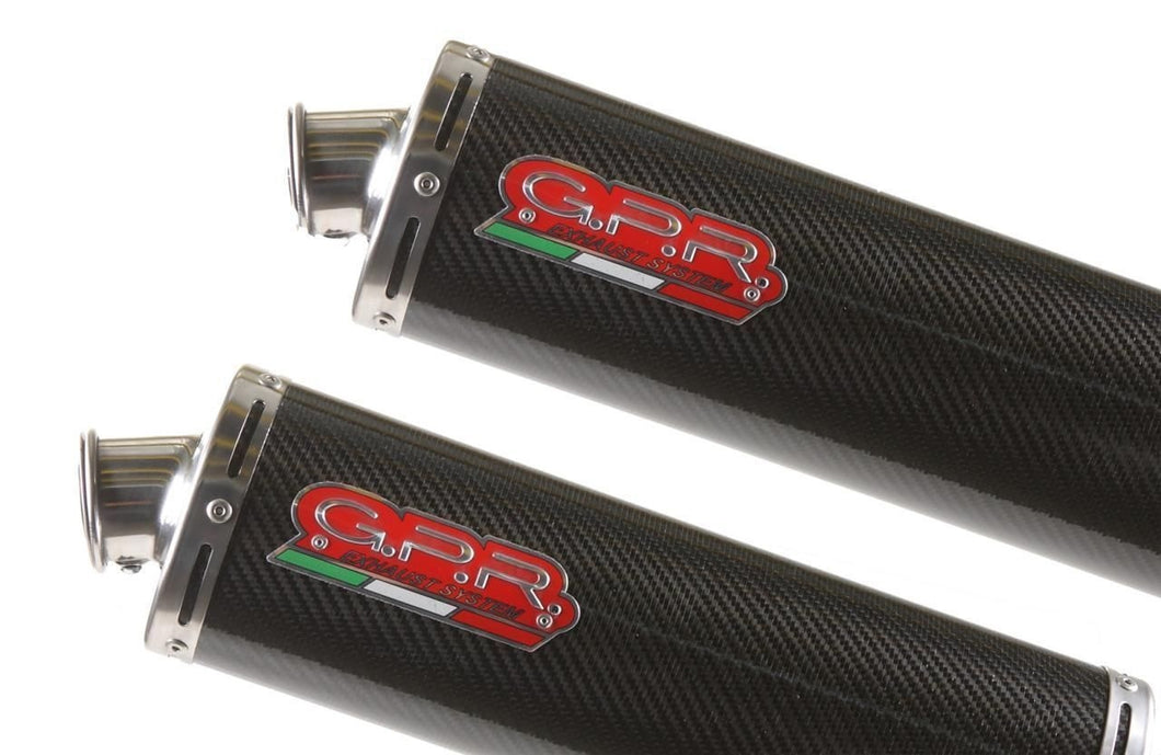 Ducati ST2 ST-2 GPR Exhaust Systems Carbon Oval Slipon Mufflers