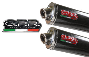 Ducati ST2 ST-2 GPR Exhaust Systems Carbon Oval Slipon Mufflers