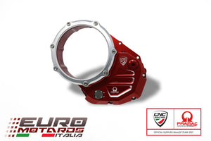 CNC Racing Clear Clutch Cover Pramac Limited Ed For Ducati 848 /Evo/Corse 08-13