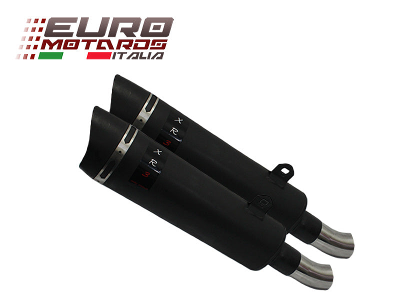 Aprilia RSV 1000 R /Factory 04-08 Endy Exhaust Slip-On Dual Silencers XR3 Black
