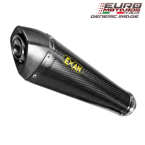 Suzuki GSXS 750 2017-2018 Exan Exhaust Silencer Conic X-BLACK Carbon/Titanium