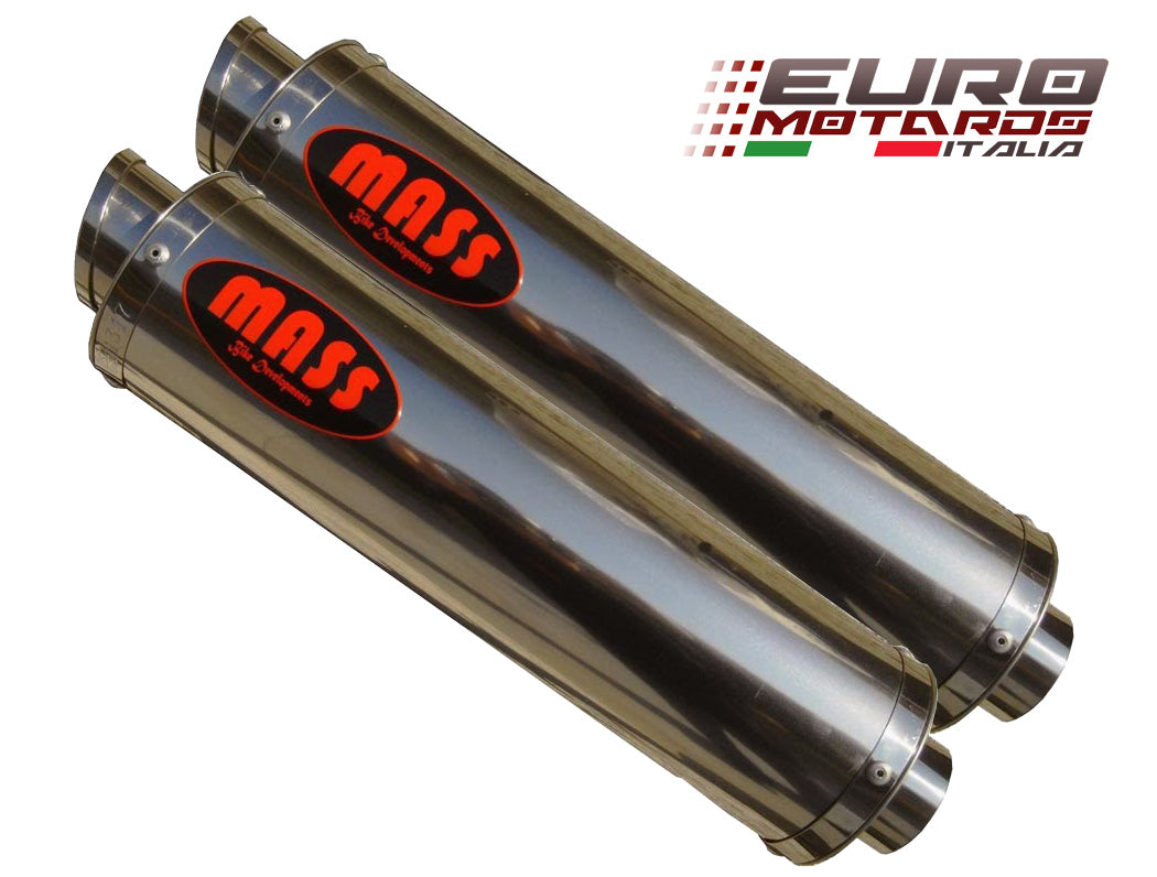 MassMoto Exhaust Slip-On Dual Silencers GP1 Inox Ducati Monster 900 1993-2002