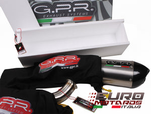 Benelli TRK 502 2017-2018 GPR Exhaust Systems GPE Ti SlipOn Muffler Road Legal