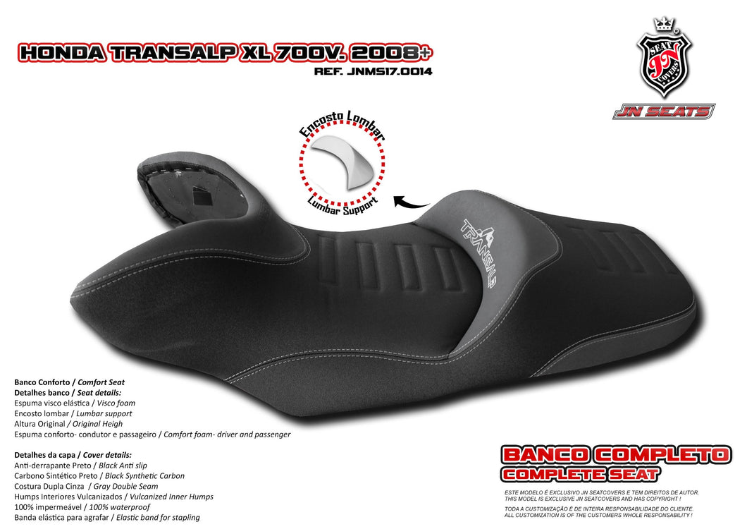 Honda Transalp 700 XL700V JN-Europe Comfort Seat & JN+Memory Visco S170014