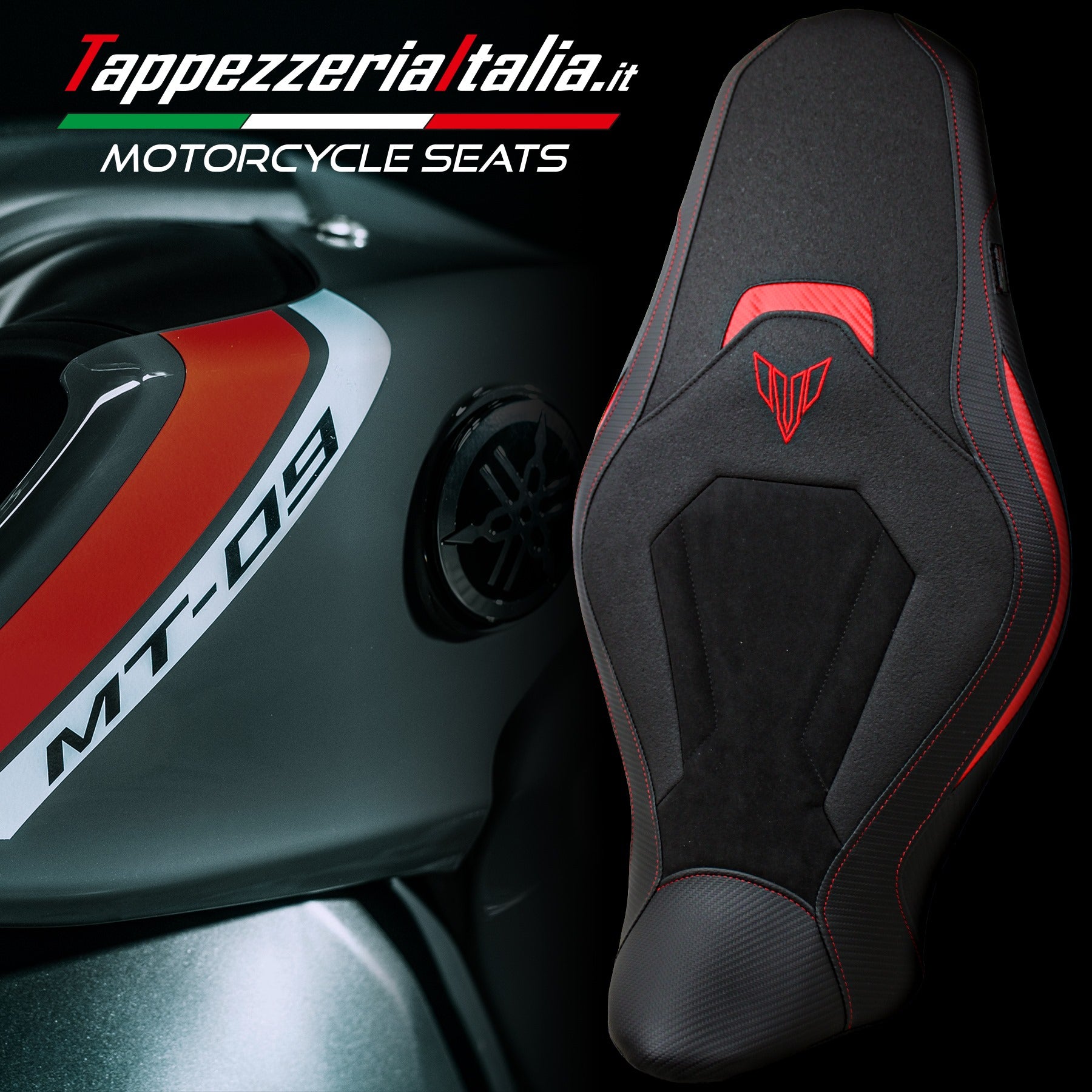 Yamaha MT-09 MT09 FZ-09 2014-2020 Volcano Italia Seat Cover Non-Slip N