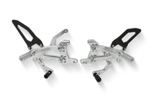 Load image into Gallery viewer, CNC Racing Adjustable RPS Rearsets &amp; Carbon Silver For Ducati Panigale V4R 19-21