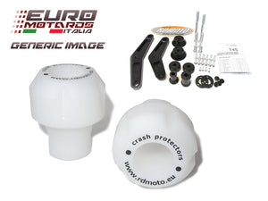 Honda CBR 600F 2011-2014 RD Moto Crash Frame Sliders Protectors White H33-PH01-W