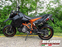 Load image into Gallery viewer, MassMoto Exhaust Dual Bolt-On Silencers Oval Full Carbon New KTM SMR 950 990