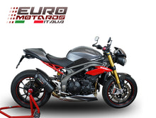 Load image into Gallery viewer, Triumph Speed Triple 1050 2016-2017 Single Low GPR Exhaust SlipOn Silencer Ghisa