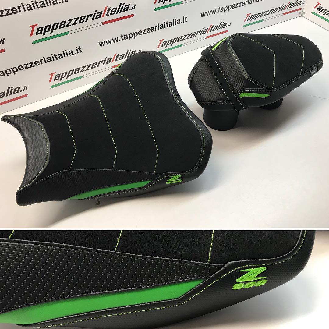 Kawasaki Z900 Tappezzeria Italia Comfort Foam Seat Cover Velvet Effect ...