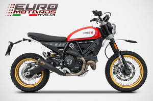 Ducati Scrambler Desert Sled Zard Exhaust Zuma SlipOn Silencer Black Coating