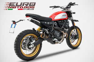 Ducati Scrambler Desert Sled Zard Exhaust Zuma SlipOn Silencer Black Coating